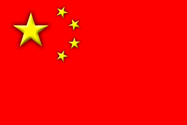 Flagge von China — Stockfoto