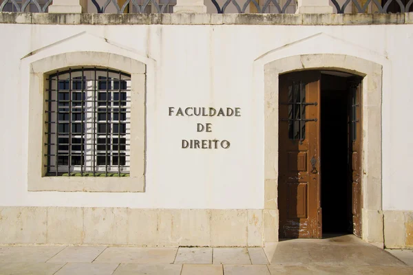 Law school entrance — Stock Photo, Image