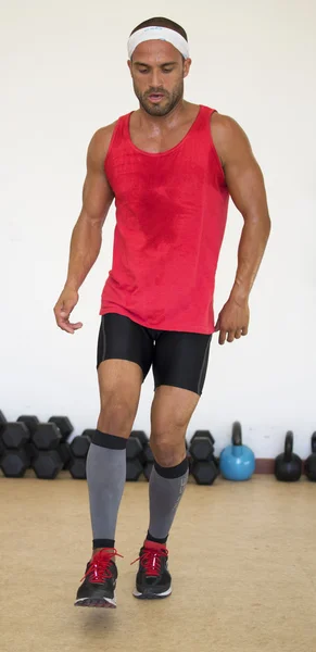 Leg push ups — Stock Photo, Image