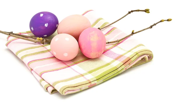 Easter eggs isolated on white — Stock Photo, Image