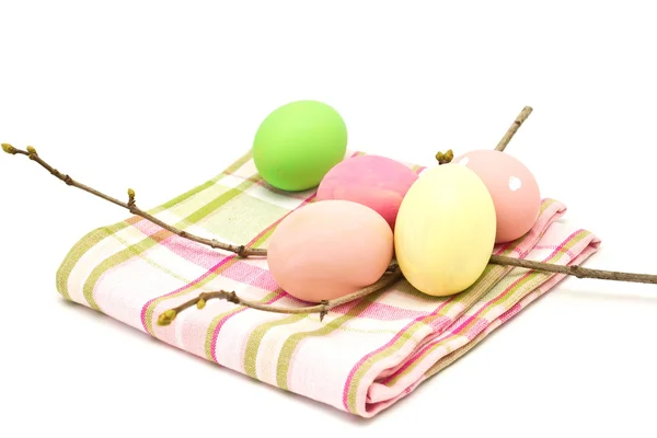 Easter eggs isolated on white — Stock Photo, Image