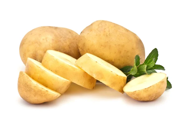 Färsk okokt potatis — Stockfoto
