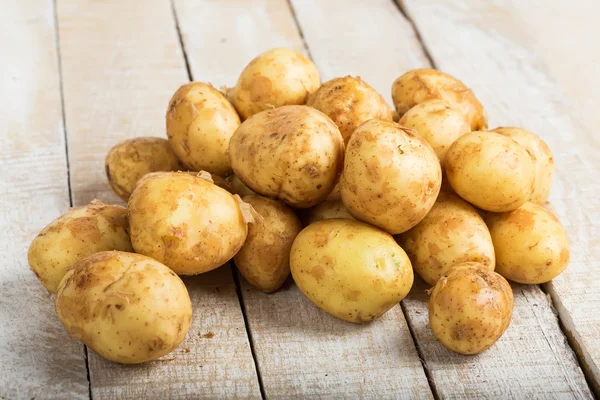 Potatis bara plockas från marken — Stockfoto