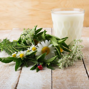 süt cam ahşap tablo