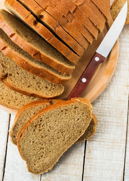 Sliced loaf of bread — Stock Photo, Image