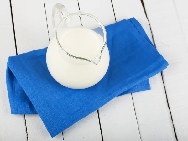 Dairy product - milk in pitcher — Stock Photo, Image