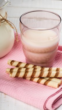 Süt bardakta