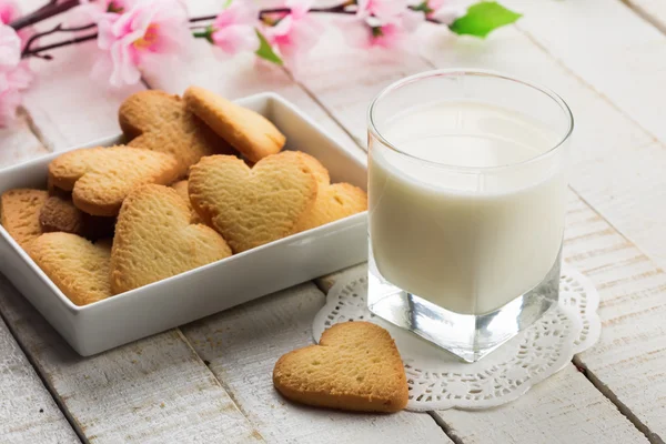 Mleko i ciasteczka — Zdjęcie stockowe