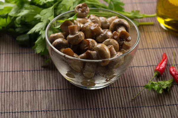 Fried mushrooms — Stock Photo, Image