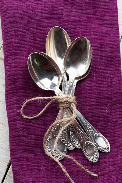 Vintage silver spoons
