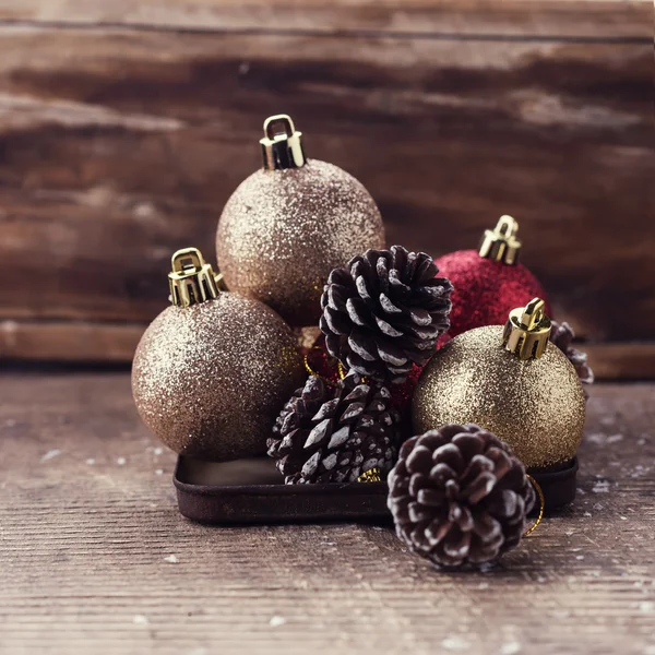 Dekorative Weihnachtskomposition — Stockfoto