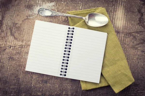 Open empty notebook — Stock Photo, Image