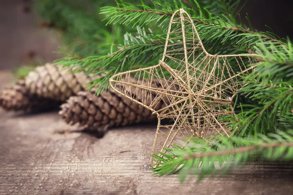 クリスマスの装飾的な組成 — ストック写真