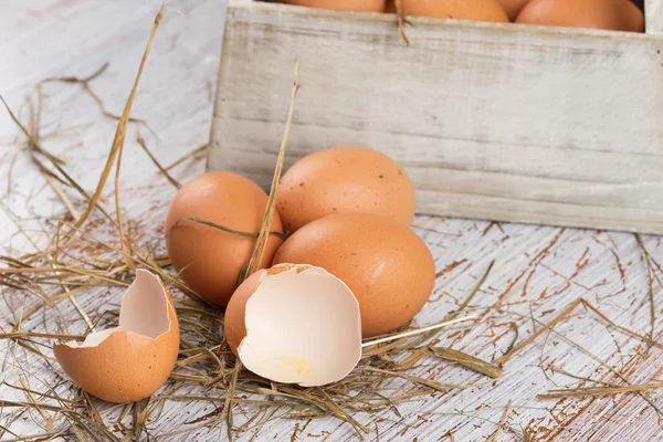 Huevos frescos de pollo —  Fotos de Stock