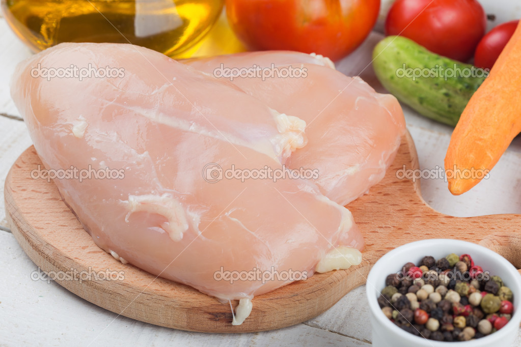 Taze tavuk eti — Stok Foto © daffodil 36503995