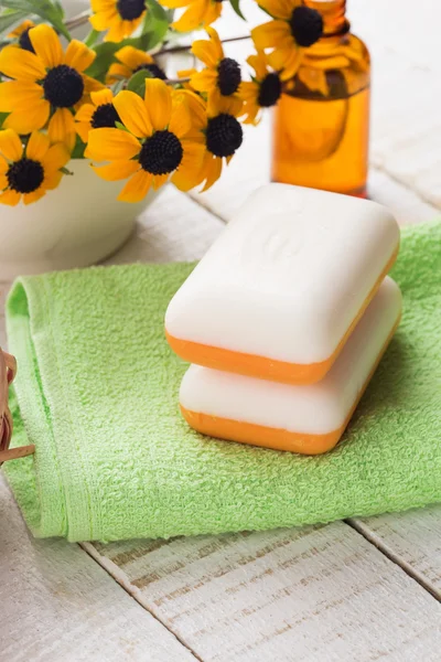 Přírodní ručně vyráběné mýdlo — Stock fotografie