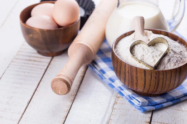 Zutaten zum Backen — Stockfoto