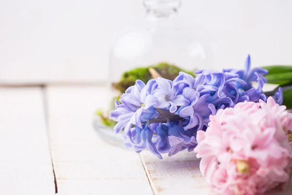 Postkarte mit eleganten Blumen — Stockfoto