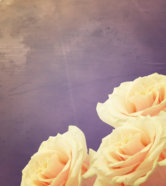 Ansichtkaart met elegante bloemen — Stockfoto