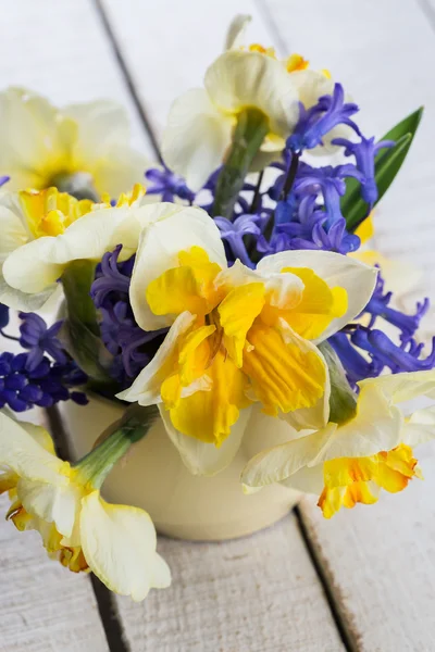 Narcisy a hyacinty — Stock fotografie