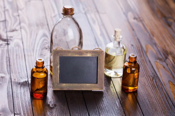 Butelki z zapach oleju — Zdjęcie stockowe