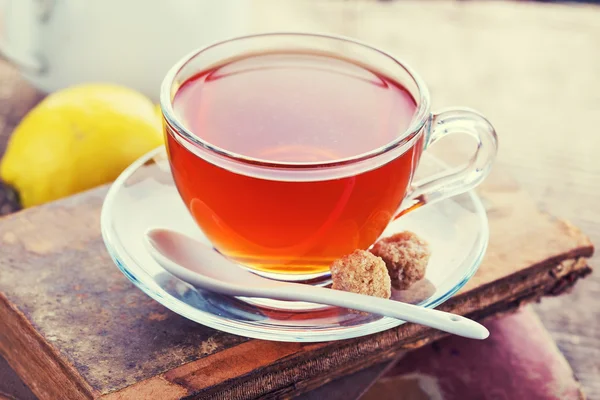 Cup of fresh herbal tea — Stock Photo, Image