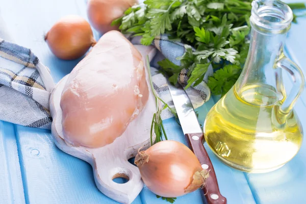 Carne crua de frango — Fotografia de Stock