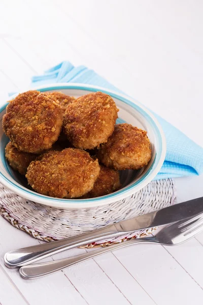 Cutlets on plate — Stock Photo, Image