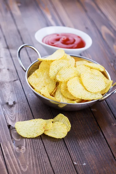 Potatischips — Stockfoto