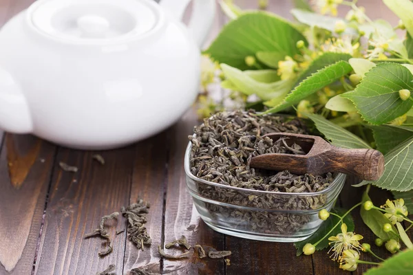 Suchej herbaty ziołowe — Zdjęcie stockowe