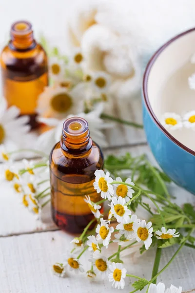 Aroma oil with chamomile — Stock Photo, Image