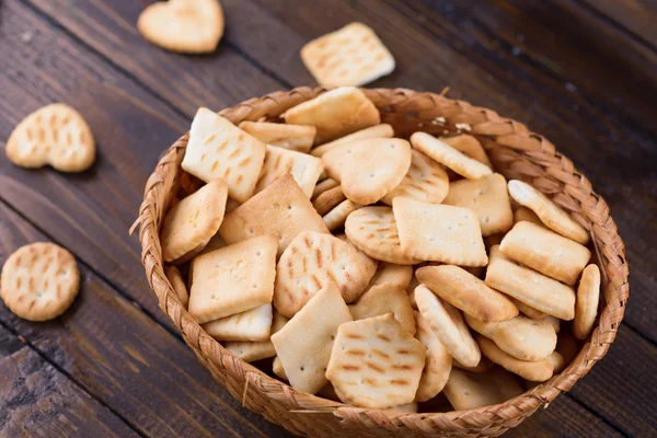 Appetizing crackers — Stock Photo, Image