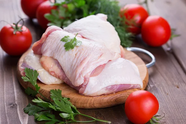 Raw chicken meat