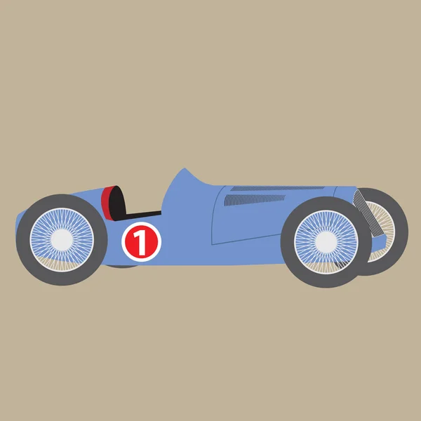 Coche de carreras retro — Vector de stock