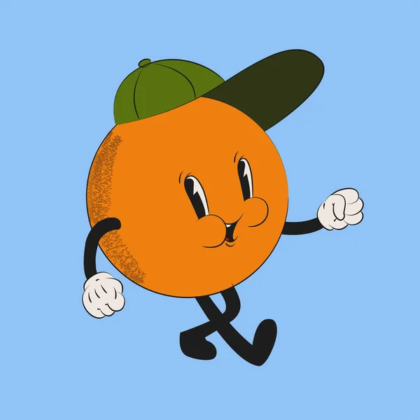 Dibujos Animados 1930S Estilo Naranja — Vector de stock