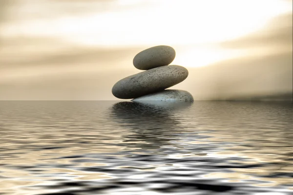 Stone tower in the Sea — Stock Photo, Image