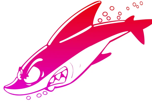 Kreskówka rekin — Zdjęcie stockowe