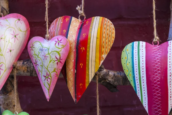 Corazón de cerámica colorido — Foto de Stock