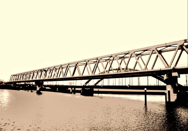 Kolejowego mostu — Zdjęcie stockowe