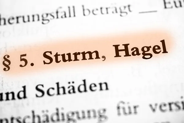 Sturm & Hagel — Stockfoto