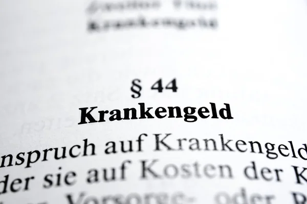 Krankengeld — Stockfoto