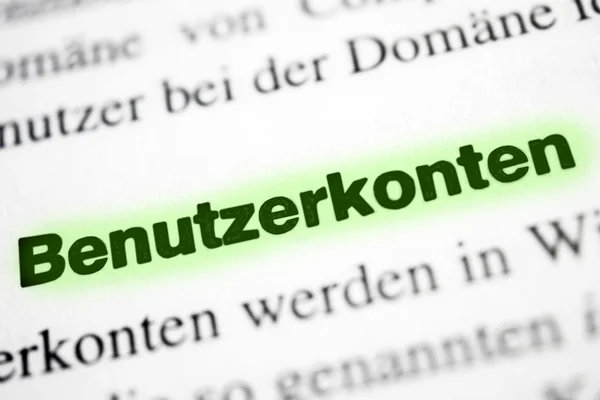 Benutzerkonten — Stockfoto