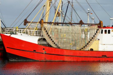 Fishing boat in the harbor Denmark