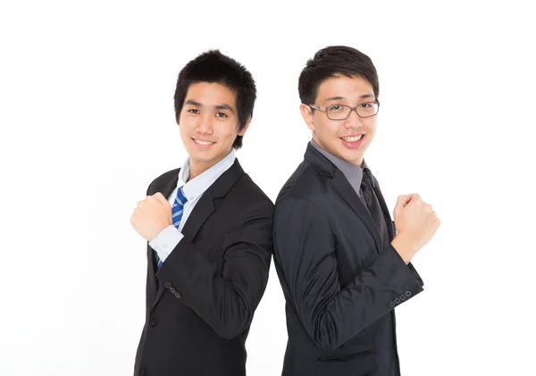 Businessmen smiling — Stock Photo, Image