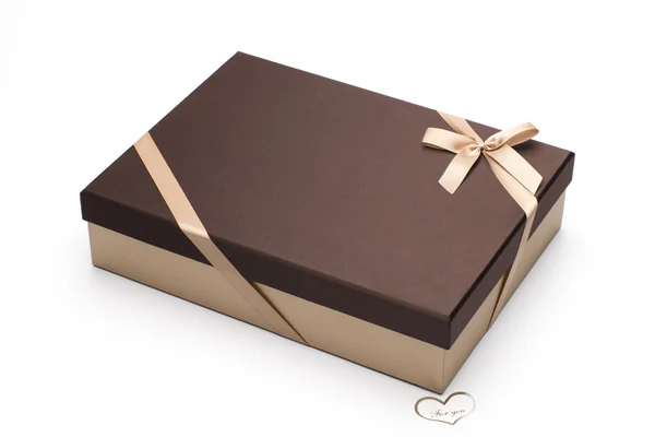 Cardboard box for gift packing. — Stock Photo, Image