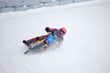 krasnogorsk Rusya'da buz speedway-gladyatör.
