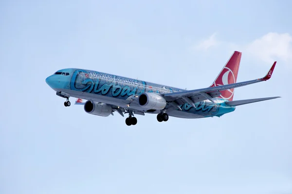 Boeing 737-800 AEREI TURCHI Globalmente vostri — Foto Stock