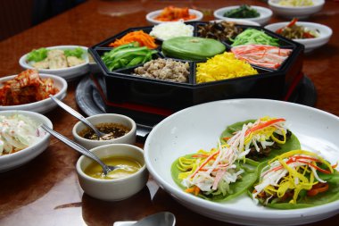 Korean cuisine set clipart