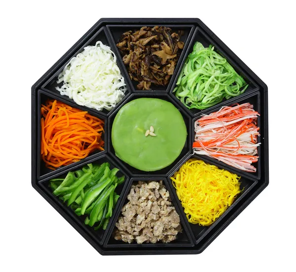 Set de cocina coreana. aislar sobre fondo blanco Recorte de ruta — Foto de Stock
