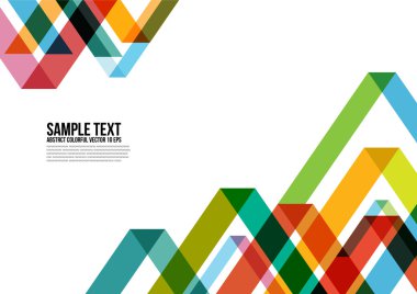 Abstract Colorful Triangle Pattern. Background , Cover , Layout , Magazine, Brochure , Poster , Website , Namecard , etc. clipart